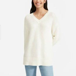 Everlane Link Stitch V-Neck Sweater